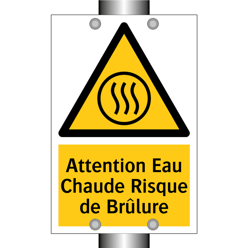 Attention Eau Chaude Risque de Brûlure