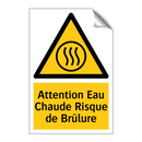 Attention Eau Chaude Risque de Brûlure