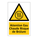 Attention Eau Chaude Risque de Brûlure