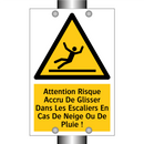 Attention Risque Accru De Glisser Dans Les Escaliers En Cas De Neige Ou De Pluie !