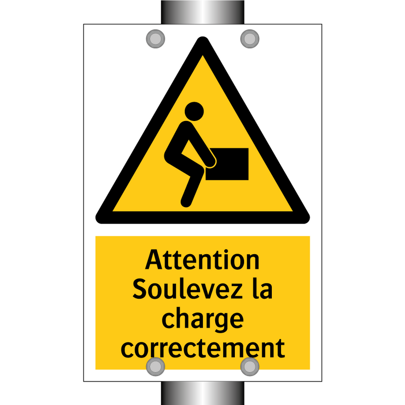 Attention Soulevez la charge correctement