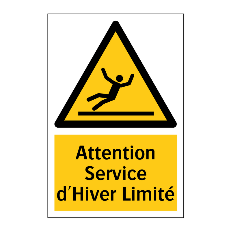 Attention Service d'Hiver Limité