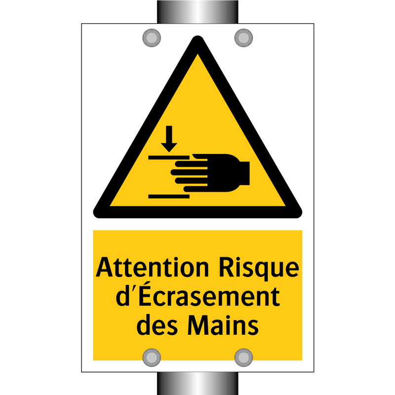 Attention Risque d'Écrasement des Mains