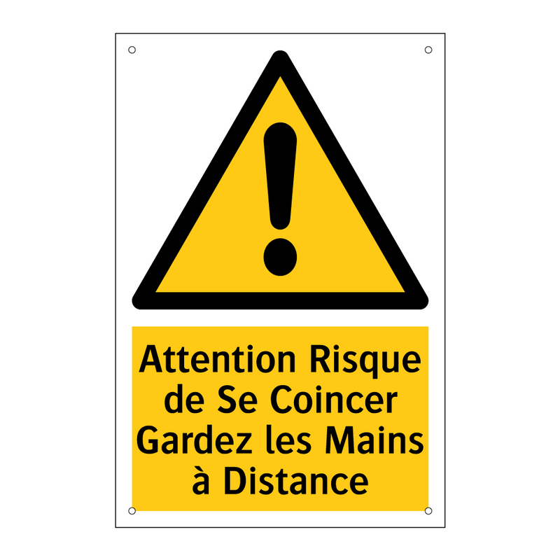 Attention Risque de Se Coincer Gardez les Mains à Distance