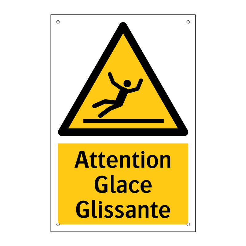 Attention Glace Glissante