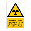 Attention Site de Stockage de Barres de Combustible et de Matériaux Fissiles