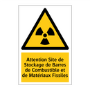 Attention Site de Stockage de Barres de Combustible et de Matériaux Fissiles