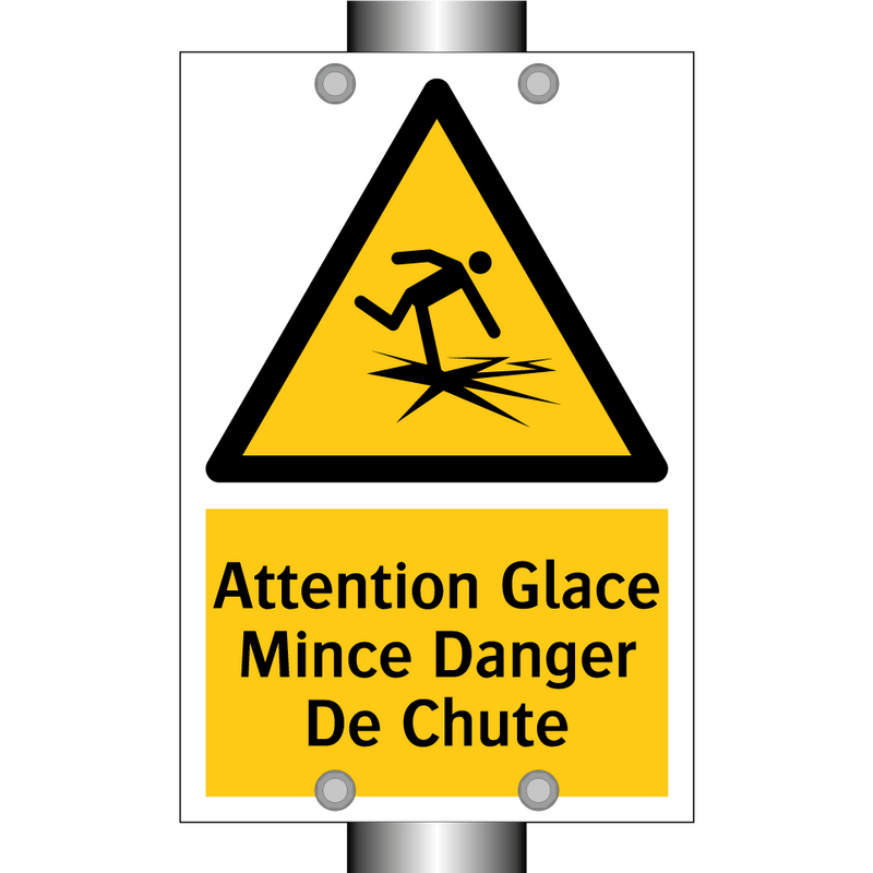 Attention Glace Mince Danger De Chute