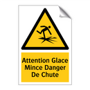 Attention Glace Mince Danger De Chute