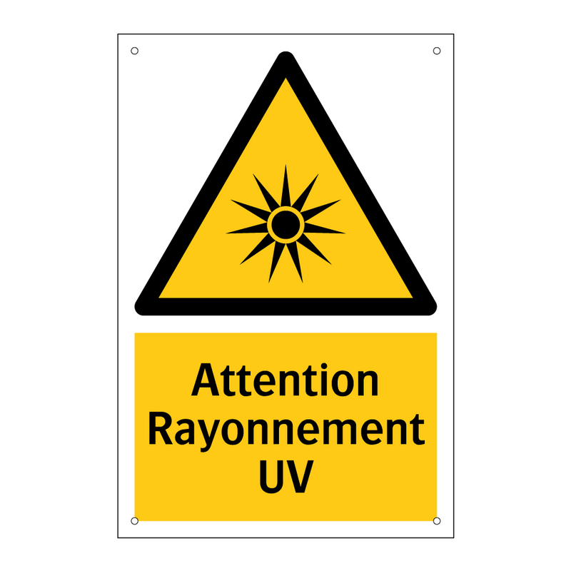 Attention Rayonnement UV