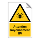 Attention Rayonnement UV