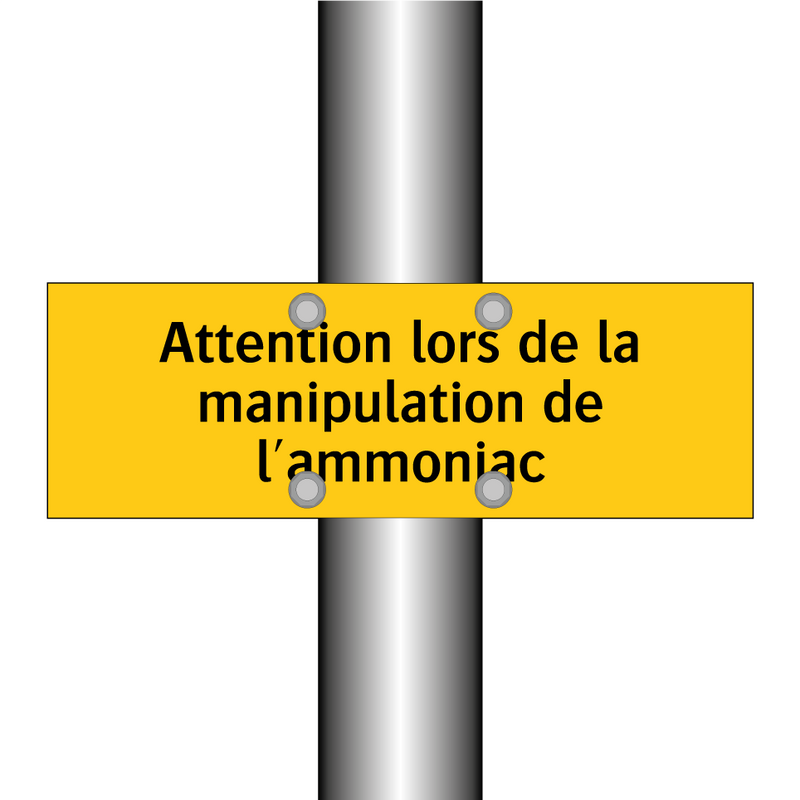 Attention lors de la manipulation de l'ammoniac