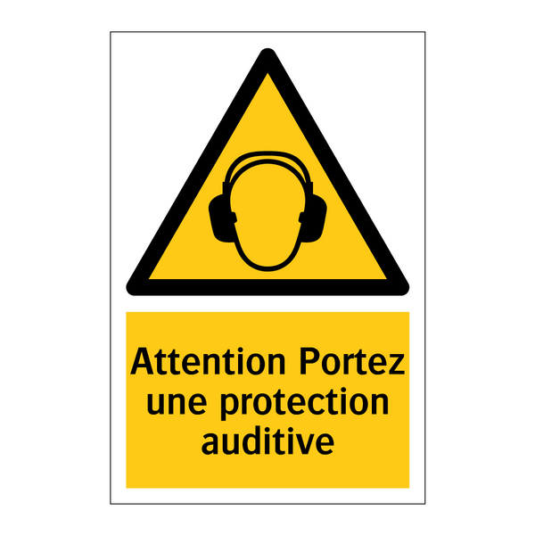 Attention Portez une protection auditive