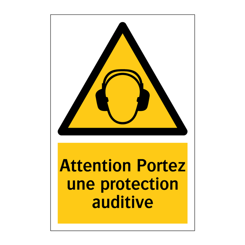 Attention Portez une protection auditive