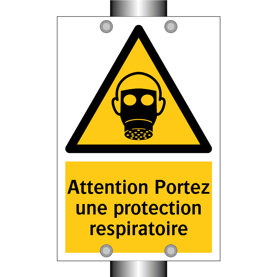 Attention Portez une protection respiratoire
