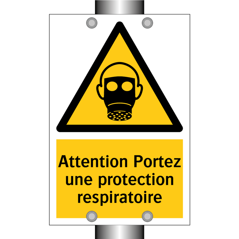 Attention Portez une protection respiratoire