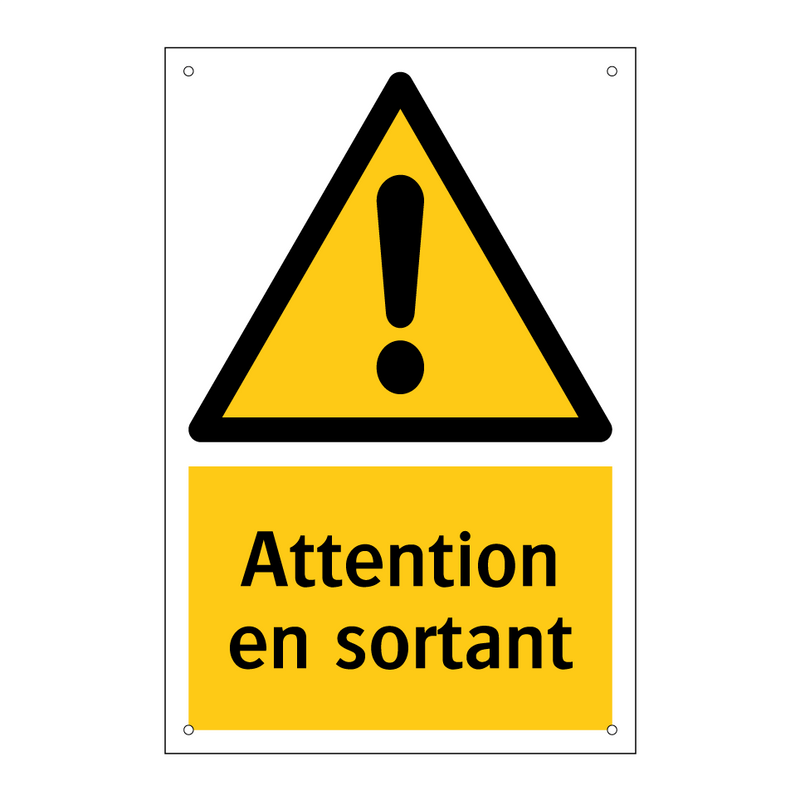 Attention en sortant