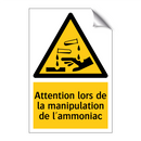 Attention lors de la manipulation de l'ammoniac