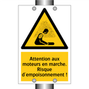 Attention aux moteurs en marche. Risque d'empoisonnement !