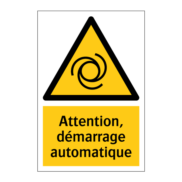 Attention, démarrage automatique
