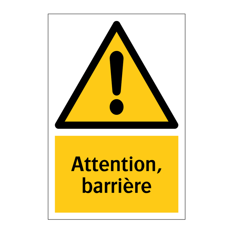 Attention, barrière