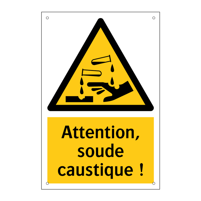 Attention, soude caustique !