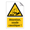 Attention, soude caustique !