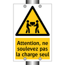 Attention, ne soulevez pas la charge seul