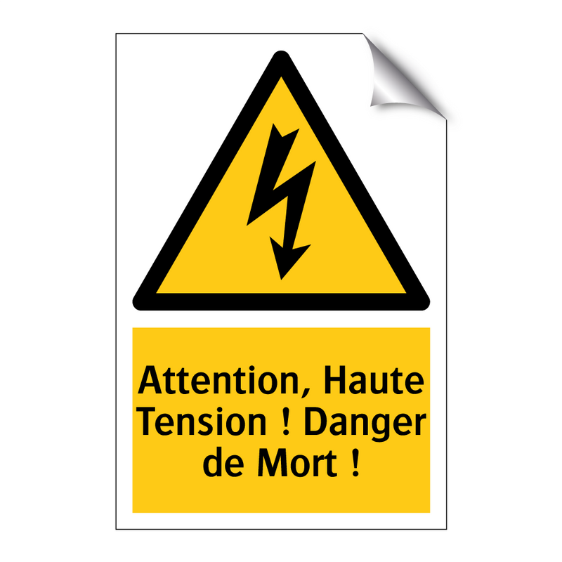 Attention, Haute Tension ! Danger de Mort !
