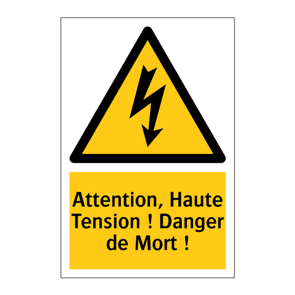 Attention, Haute Tension ! Danger de Mort !