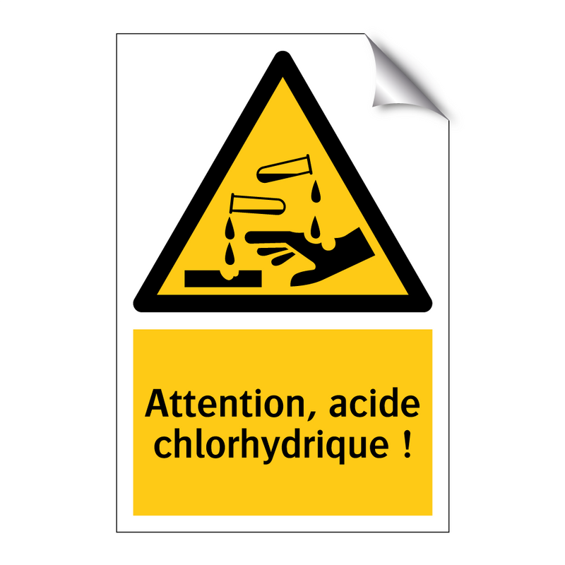 Attention, acide chlorhydrique !