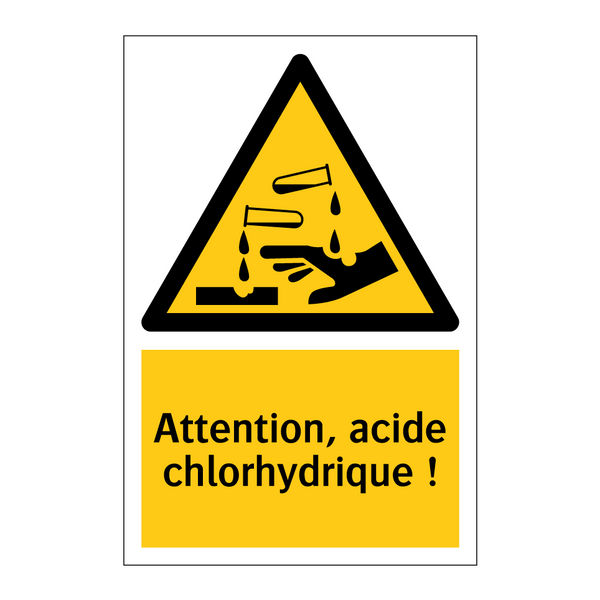 Attention, acide chlorhydrique !