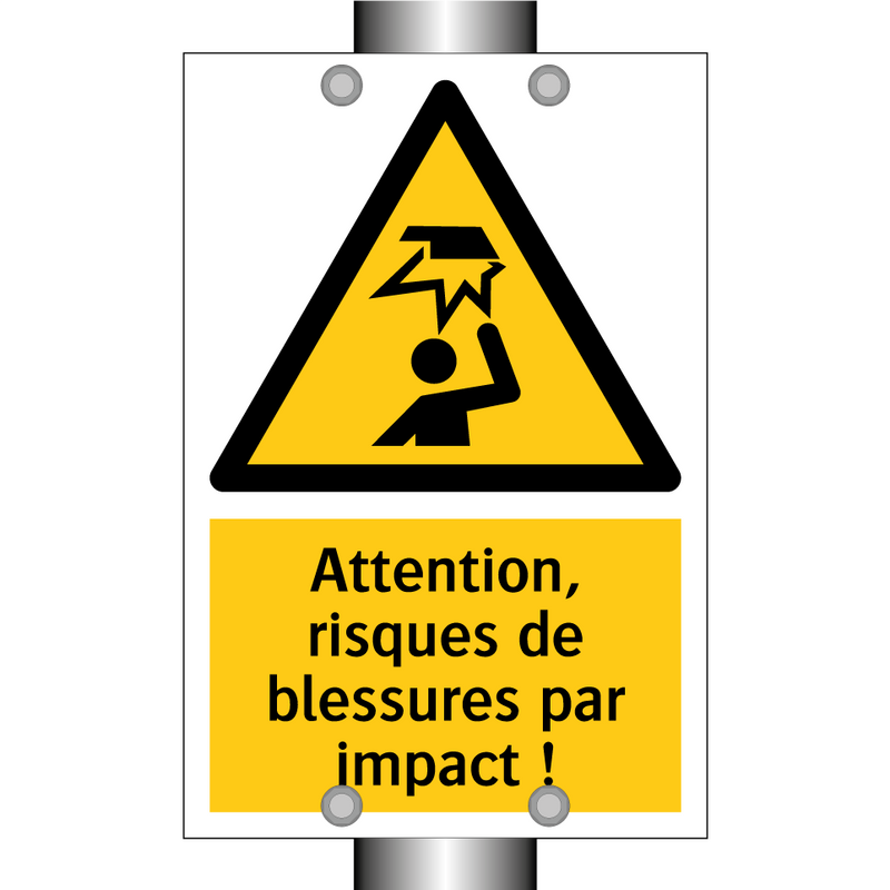 Attention, risques de blessures par impact !