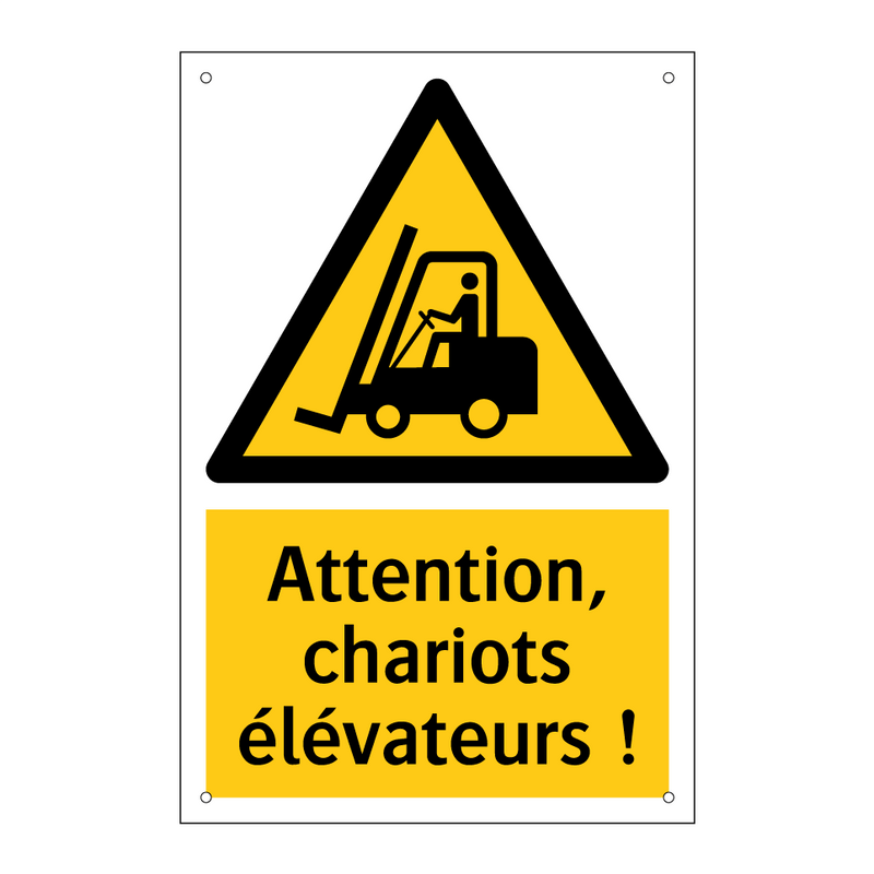 Attention, chariots élévateurs !
