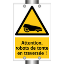 Attention, robots de tonte en traversée !