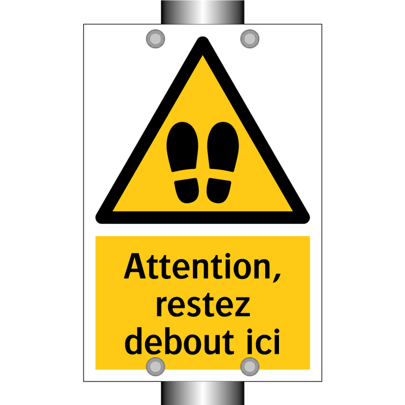Attention, restez debout ici