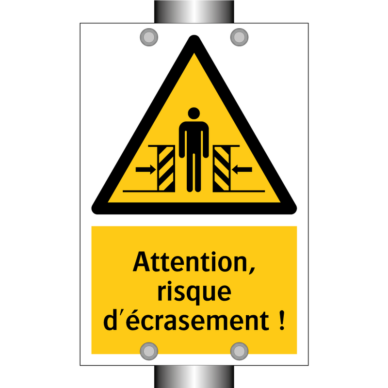 Attention, risque d'écrasement !