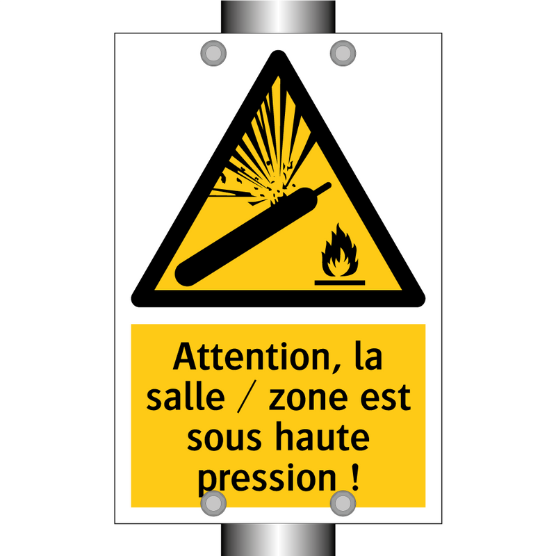 Attention, la salle / zone est sous haute pression !