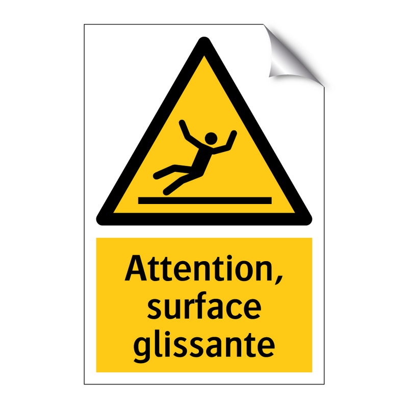 Attention, surface glissante