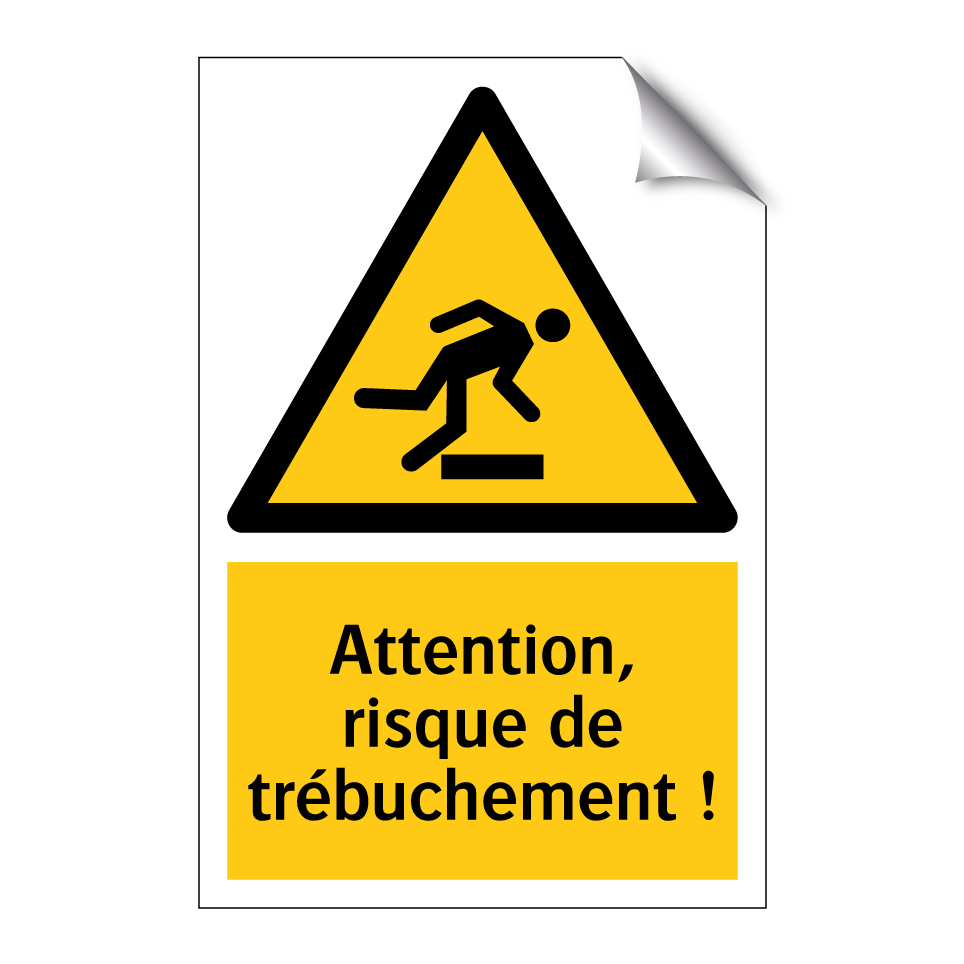 Attention, risque de trébuchement !