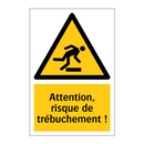 Attention, risque de trébuchement !