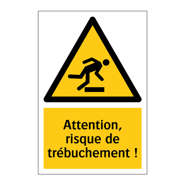 Attention, risque de trébuchement !