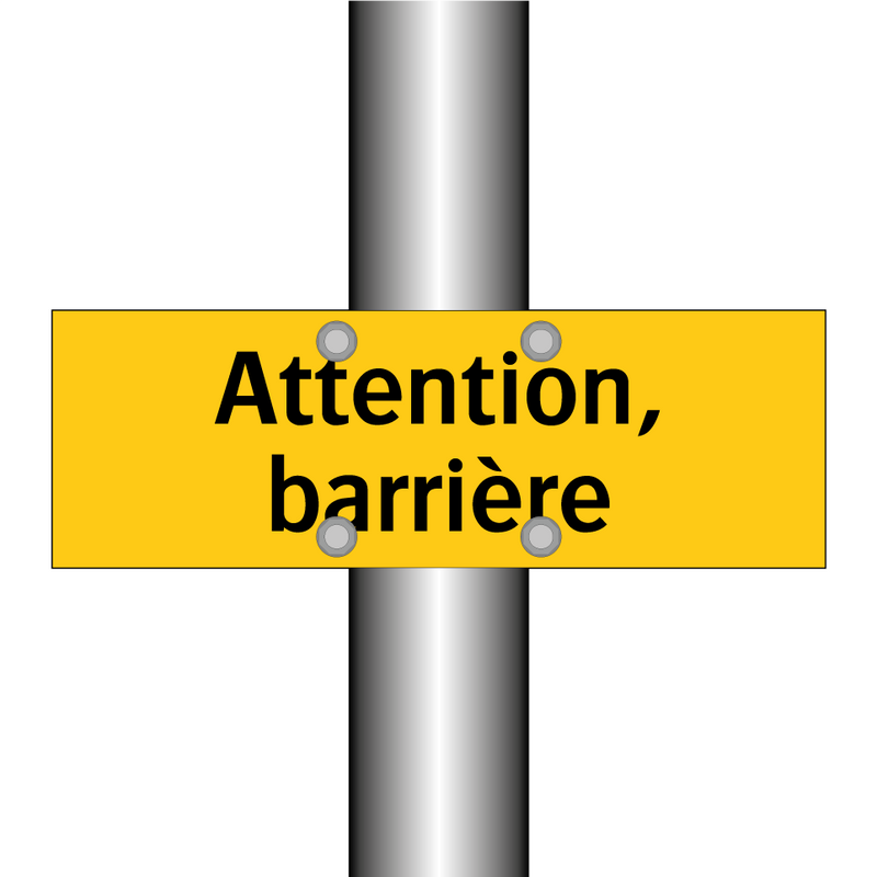Attention, barrière