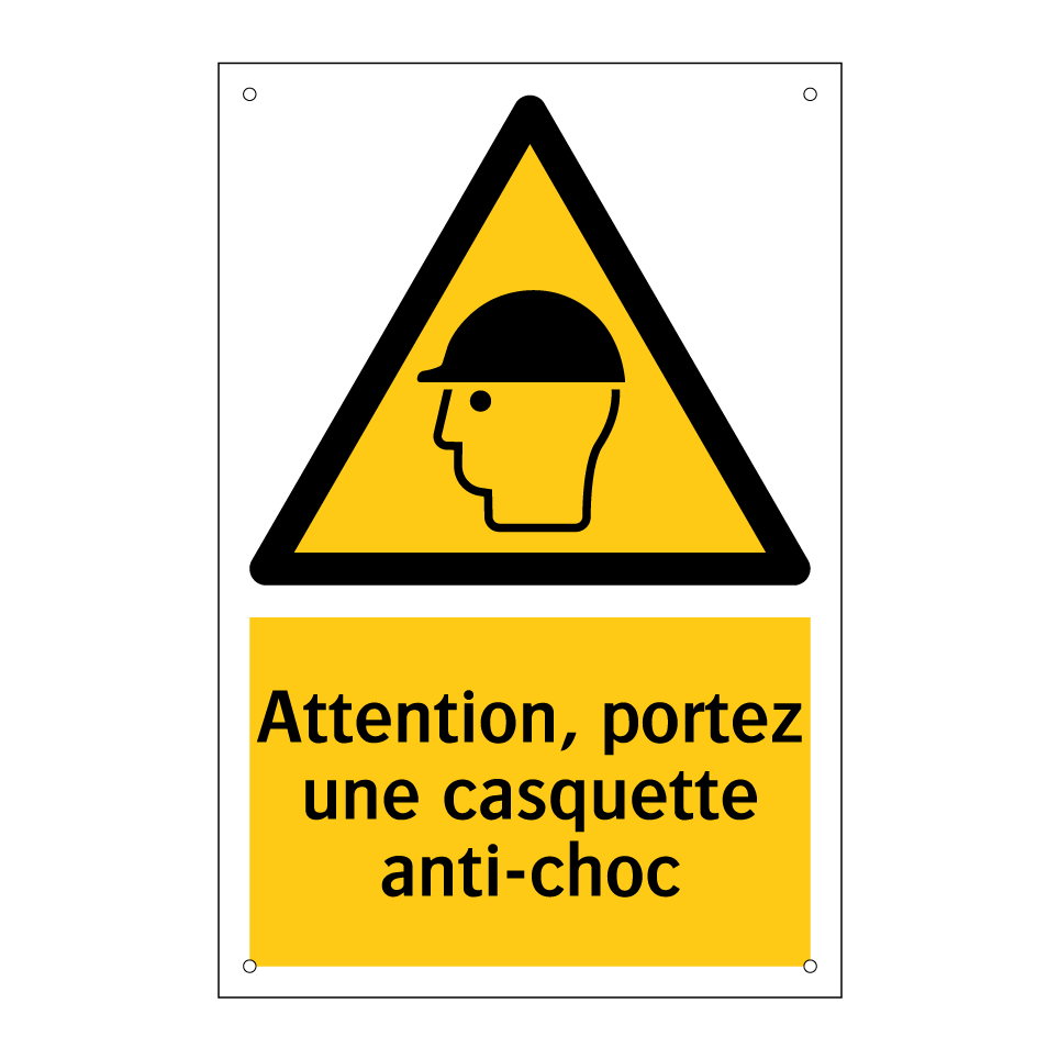 Attention, portez une casquette anti-choc