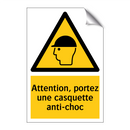 Attention, portez une casquette anti-choc