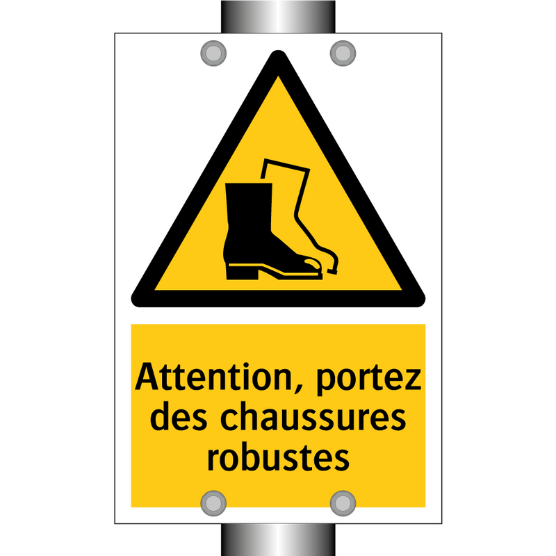 Attention, portez des chaussures robustes