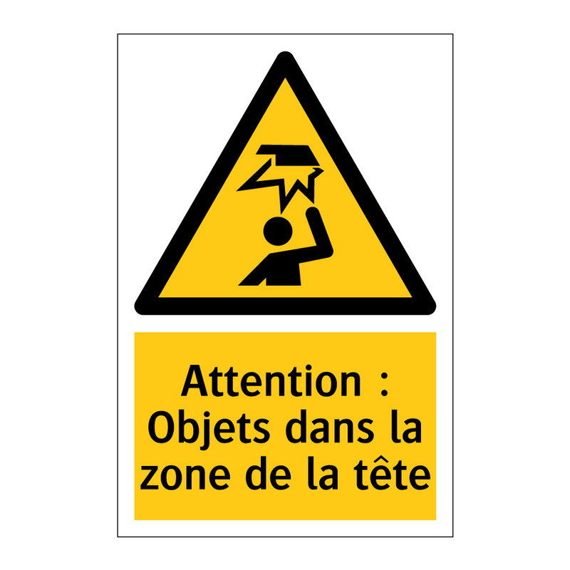 Attention : Objets dans la zone de la tête
