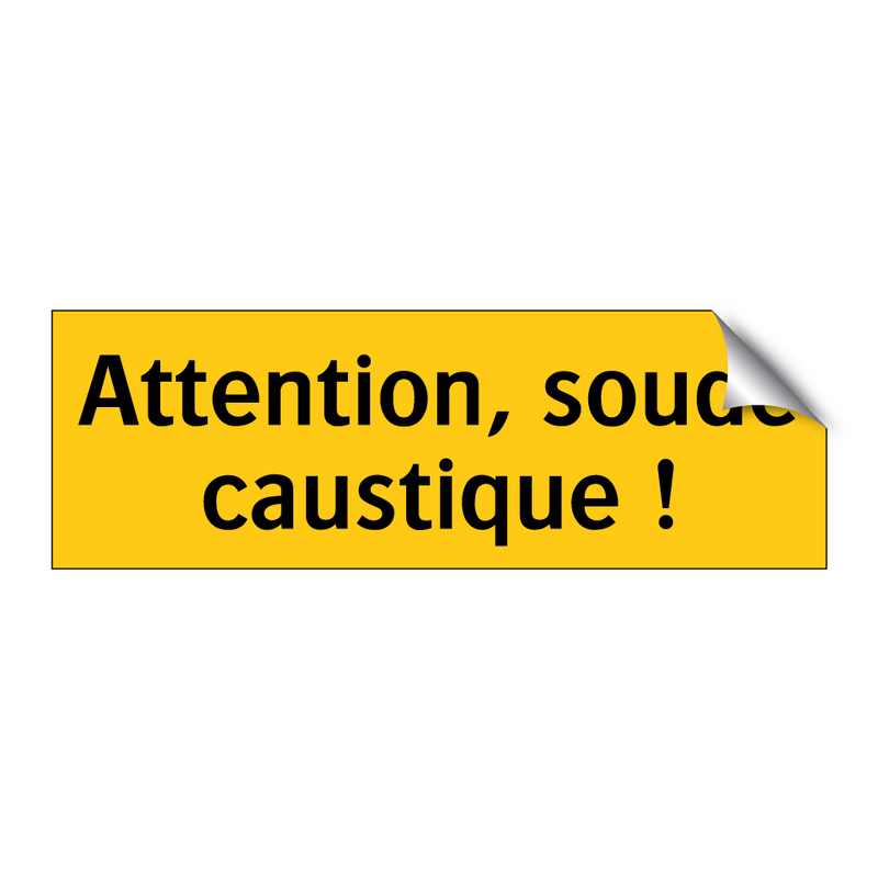 Attention, soude caustique !