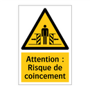 Attention : Risque de coincement