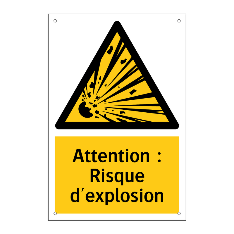 Attention : Risque d'explosion
